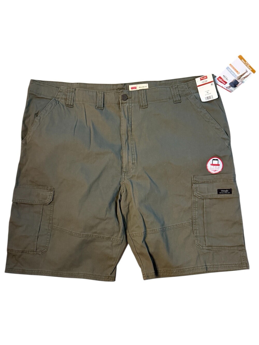 Wrangler Relaxed Fit Cargo Shorts Men’s Size 46 Olive New!
